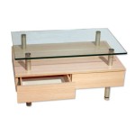 Elevated Small Glass Table